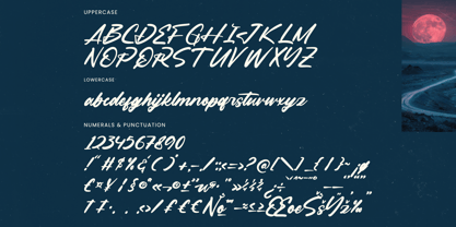 Mountain Silent Font Poster 13