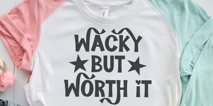 Wacky Whirl Font Poster 4