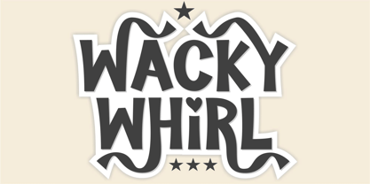 Wacky Whirl Font Poster 1