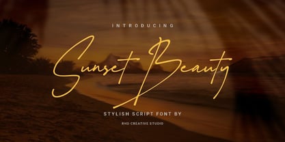 Sunset Beauty Font Poster 1