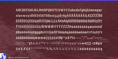 Vigo Font Poster 7
