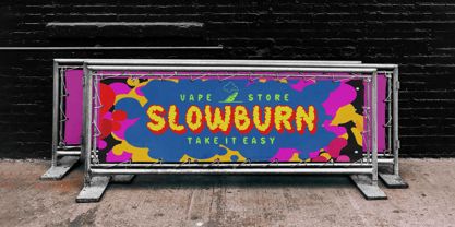 Smoky Glare Font Poster 2