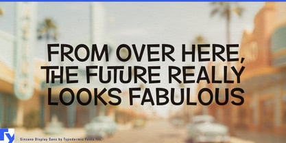 Sinzano Font Poster 6