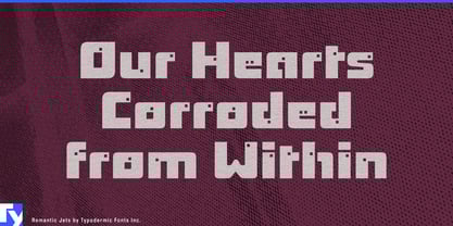 Romantic Jets Font Poster 2