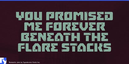 Romantic Jets Font Poster 5