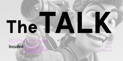The Talk Font Poster 1