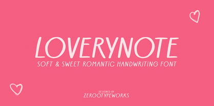 ZRTW Loverynote Font Poster 1