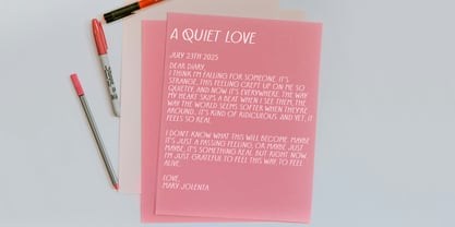 ZRTW Loverynote Font Poster 5