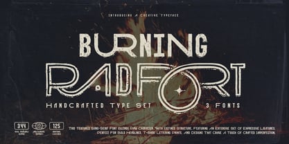 Burning Radfort Font Poster 1