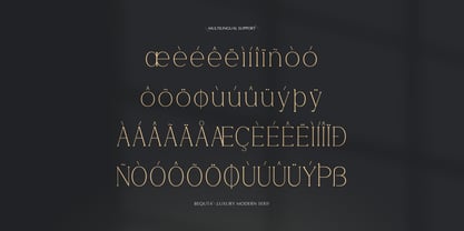 Bequta Font Poster 11