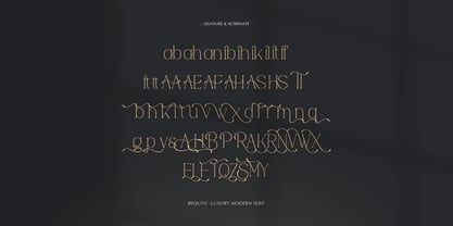 Bequta Font Poster 12