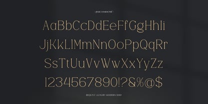 Bequta Font Poster 10