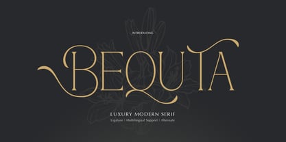 Bequta Font Poster 1