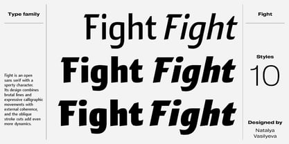 Fight Font Poster 2