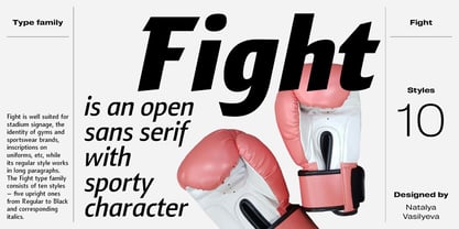Fight Font Poster 1