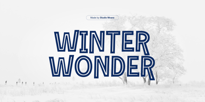 Winter Wonder Font Poster 1