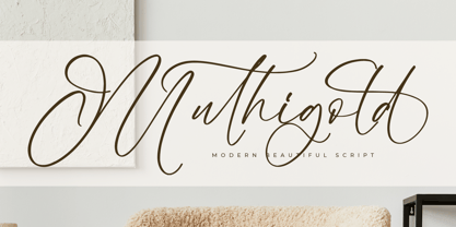 Muthigold Font Poster 1