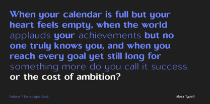 Sallona Pro Variable Font Poster 10