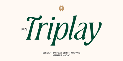 MN Triplay Serif Font Poster 1