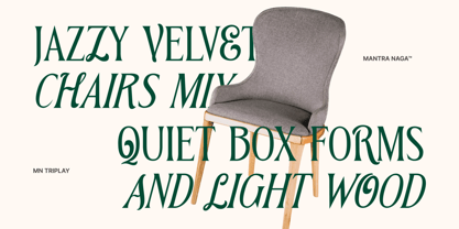 MN Triplay Serif Font Poster 3