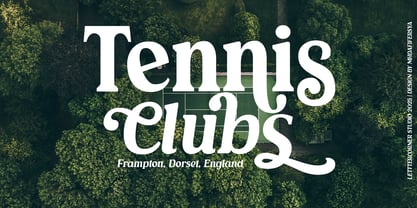 Courtline Font Poster 7