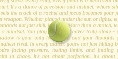 Courtline Font Poster 6