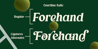 Courtline Font Poster 4