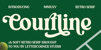 Courtline Font Poster 1
