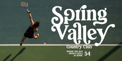 Courtline Font Poster 8