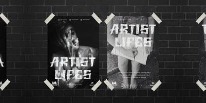 Pencil Trace Font Poster 3
