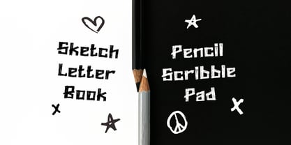 Pencil Trace Font Poster 2