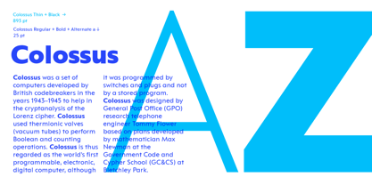 Colossus Font Poster 12