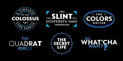 Colossus Font Poster 7