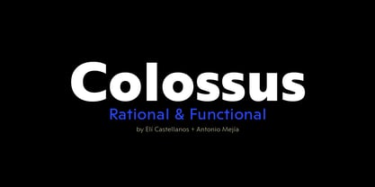 Colossus Font Poster 1