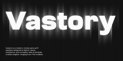 Vastory Font Poster 1