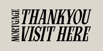 Mortgage Font Poster 5