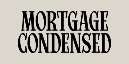 Mortgage Font Poster 1