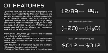 Gomme Sans Font Poster 2