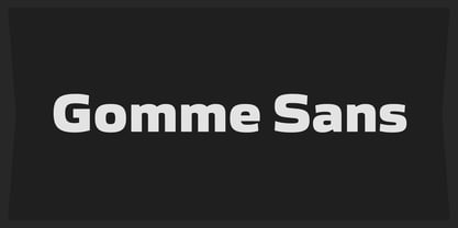 Gomme Sans Font Poster 1
