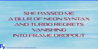 Sofachrome Font Poster 3