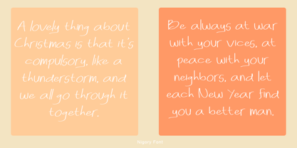 Nigory Font Poster 7