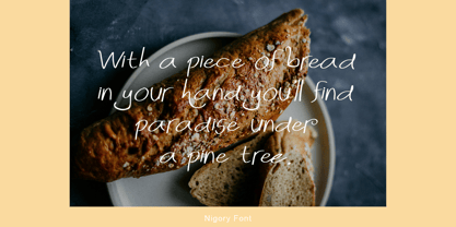 Nigory Font Poster 8