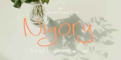 Nigory Font Poster 1