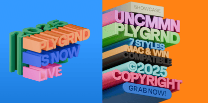 UNCMMN Plygrnd Font Poster 3