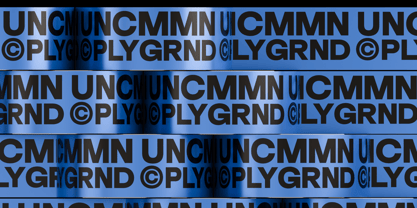 UNCMMN Plygrnd Font Poster 9