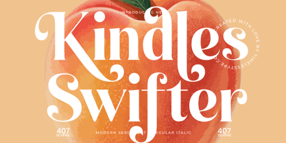 Kindles Swifter Font Poster 1