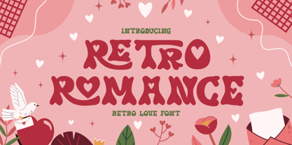 Retro Romance Font Poster 1