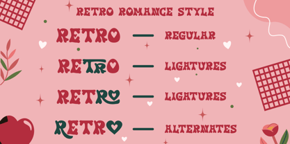 Retro Romance Font Poster 10