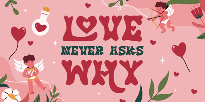Retro Romance Font Poster 2