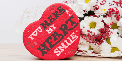 Retro Romance Font Poster 4